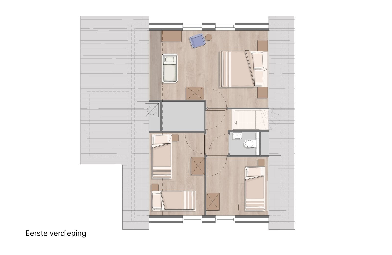 Buurpoes villa 1e verdieping De Tovertuin