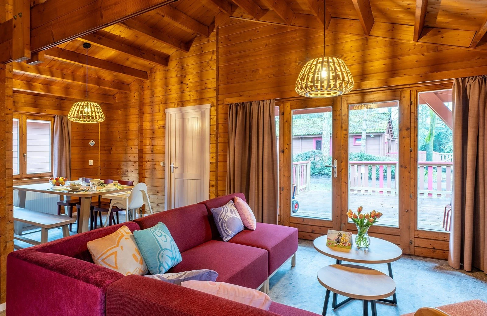 Wijze varen lodge woonkamer