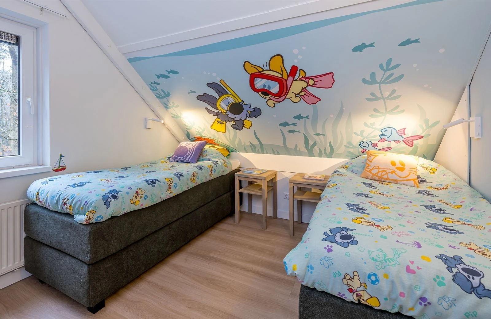 Woezel pip villa slaapkamer kinderen