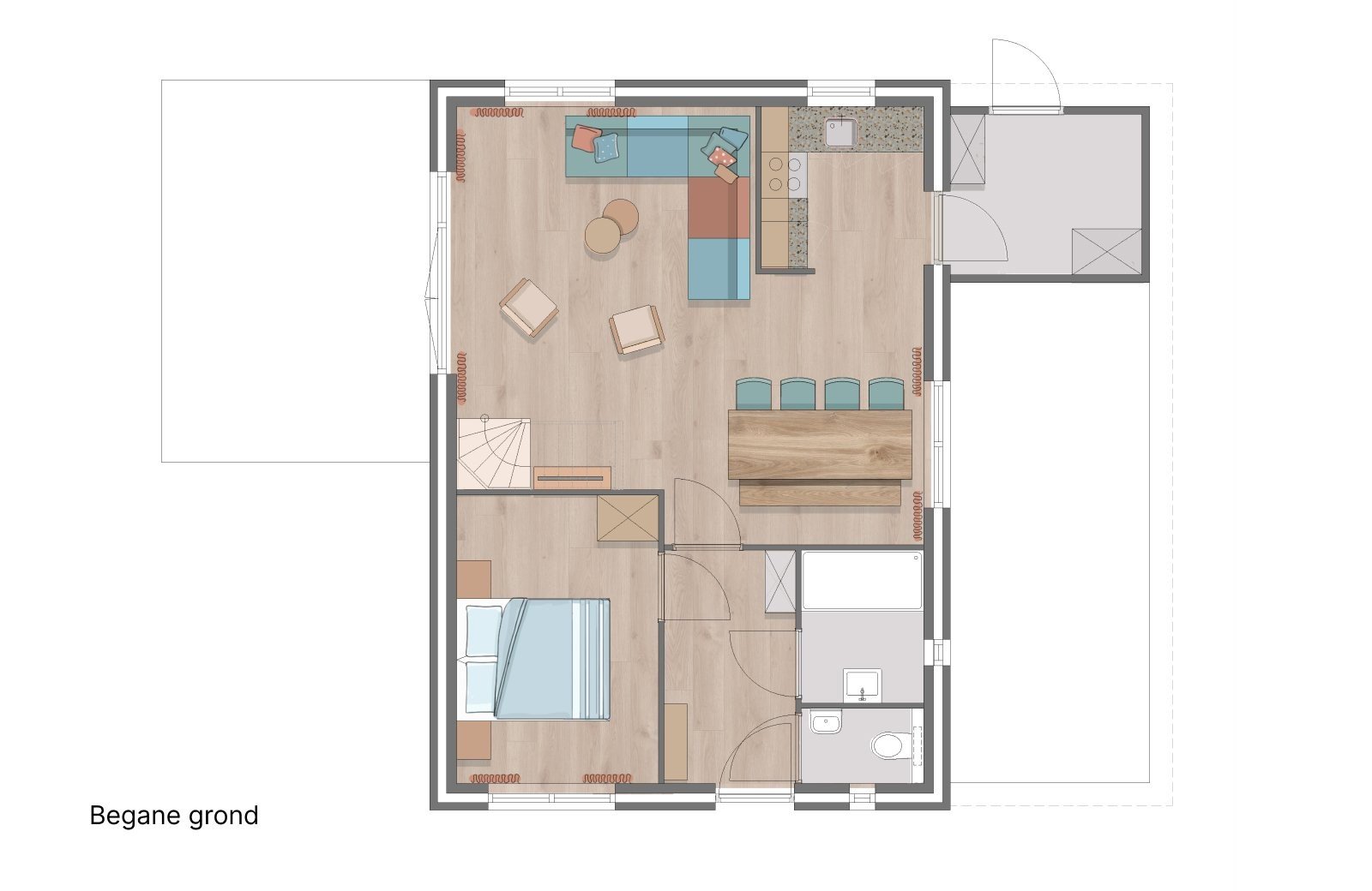 Woezel & Pip villa begane grond De Tovertuin